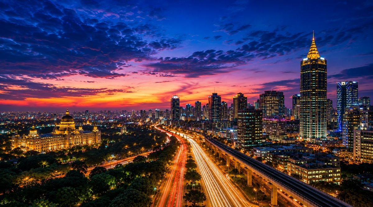 Bangalore city skyline