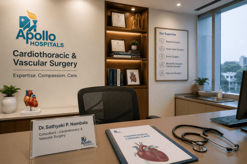 Dr. Sathyaki P Nambala - Best Cardiovascular and thoracic surgeon in Bengaluru | Apollo Hospitals